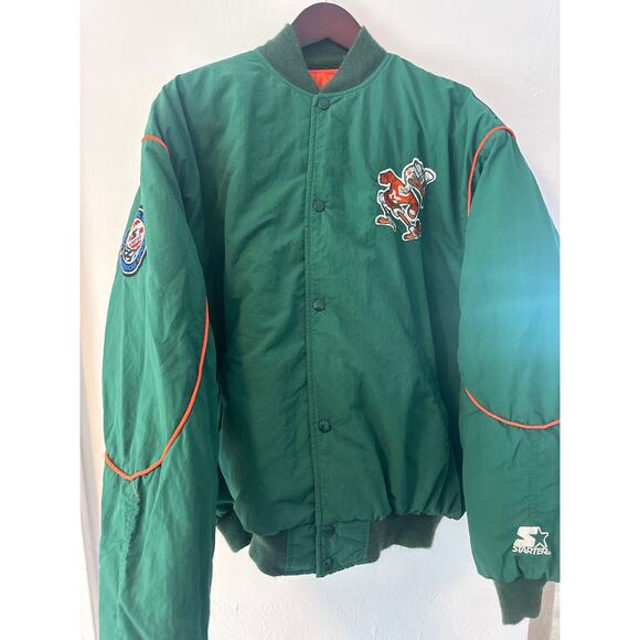 MIAMI HURRICANES STARTER RETRO vintage STYLE JACKET size L in great condition - Picture 9 of 9